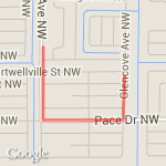 Race Rehearsal route map