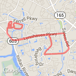 9.14 miles or 14.5k route map