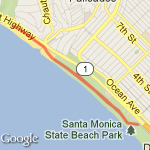 short beach back and fourth route map