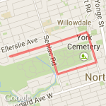 Betty Ann Seneca Burnett beecroft route map