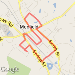 3 miles run route map