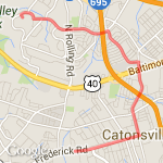 Christine's and Rick's route map