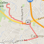 Christine's route map