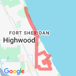 HP to Fort Sheridan route map
