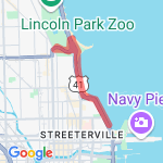 4 Miler along Lake route map