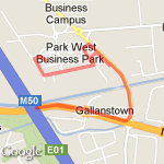 Lunchtime 3km Parkwest, Dublin route map