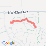 Trail behind house. route map