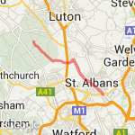 Gaddesden Row route map