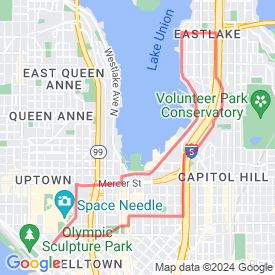 Eastlake-Lakeview - 8.92 Km route in Seattle