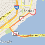 oficina a key biscayne route map