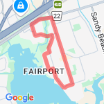 Evening Run route map