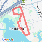 Evening Run route map