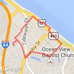 A Nice Walk route map