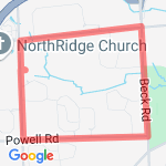 North Ridge Church Route route map