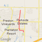 Alexandria to End of College Trail route map