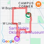 route 1 campus corner route map