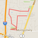 Swaim - Old Jolain route map