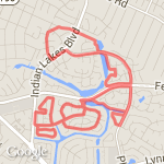 7.02 miles/11k route map