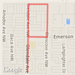 Race rehearsal day. route map