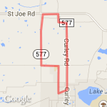 San Antonio 9.6 mile loop route map