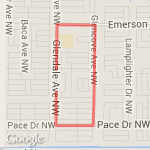 Speed day.  route map