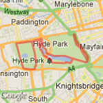 Hyde Park variante route map