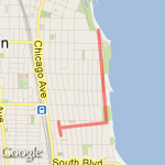 Greenleaf Beach and Back route map