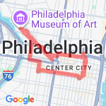 Davis Walking Philly route map