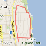 Hinman to Davis to Lakepath route map