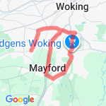 Egley Road Starter Loop route map