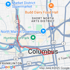 Run My Route - Running Map 5.25 Miles Downtown Columbus, Ohio