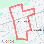 5.24km from Nantyr route map