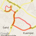 6 Mile Neighborhood route route map