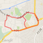 Dunham Rd Oldfield Rd loop route map
