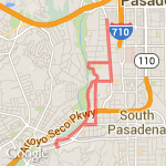 6 mi to pasadena route map