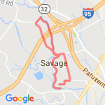 Savage Mills Fun Run route map