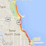 Lake Michigan route map