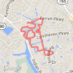 7.84 miles or 12k+ route map