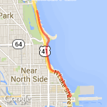 Lake Michigan route map