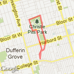 Easy but dry route map