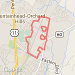 6 miles from Steph's route map