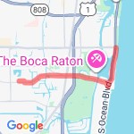 Beach route map