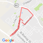 CraddockLapHouseLoop route map