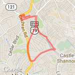 Lebo 6 miler route map