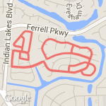 4.24 miles route map