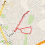 A Quine, Kid G twice, Ribble Drive home route map