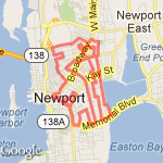 Newport, RI : Hard route map