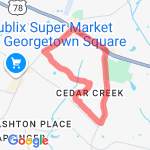 cedar creek 5 mile route map