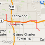 M6 to Thornapple trail 1 route map