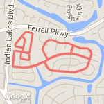 4.39 mile course route map